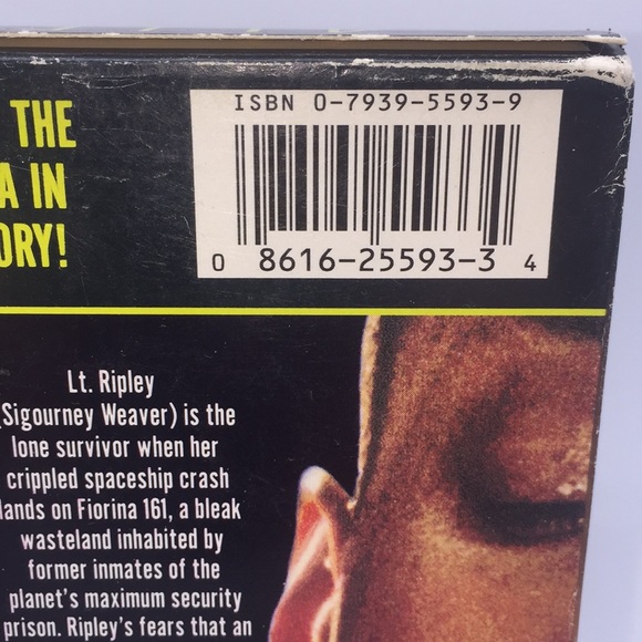 Alien 3 VHS Video Sigourney Weaver Science Fiction - Picture 4 of 9